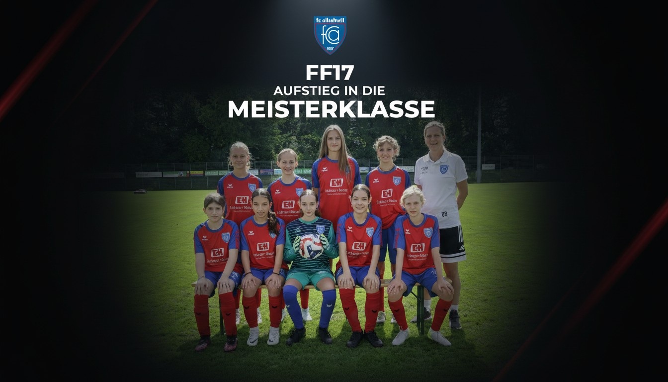 Die FF17 des FC Allschwil nach dem gelungenen Aufstieg in die Meisterklasse.